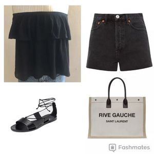 Gauze Asos Off Shoulder Crop Top